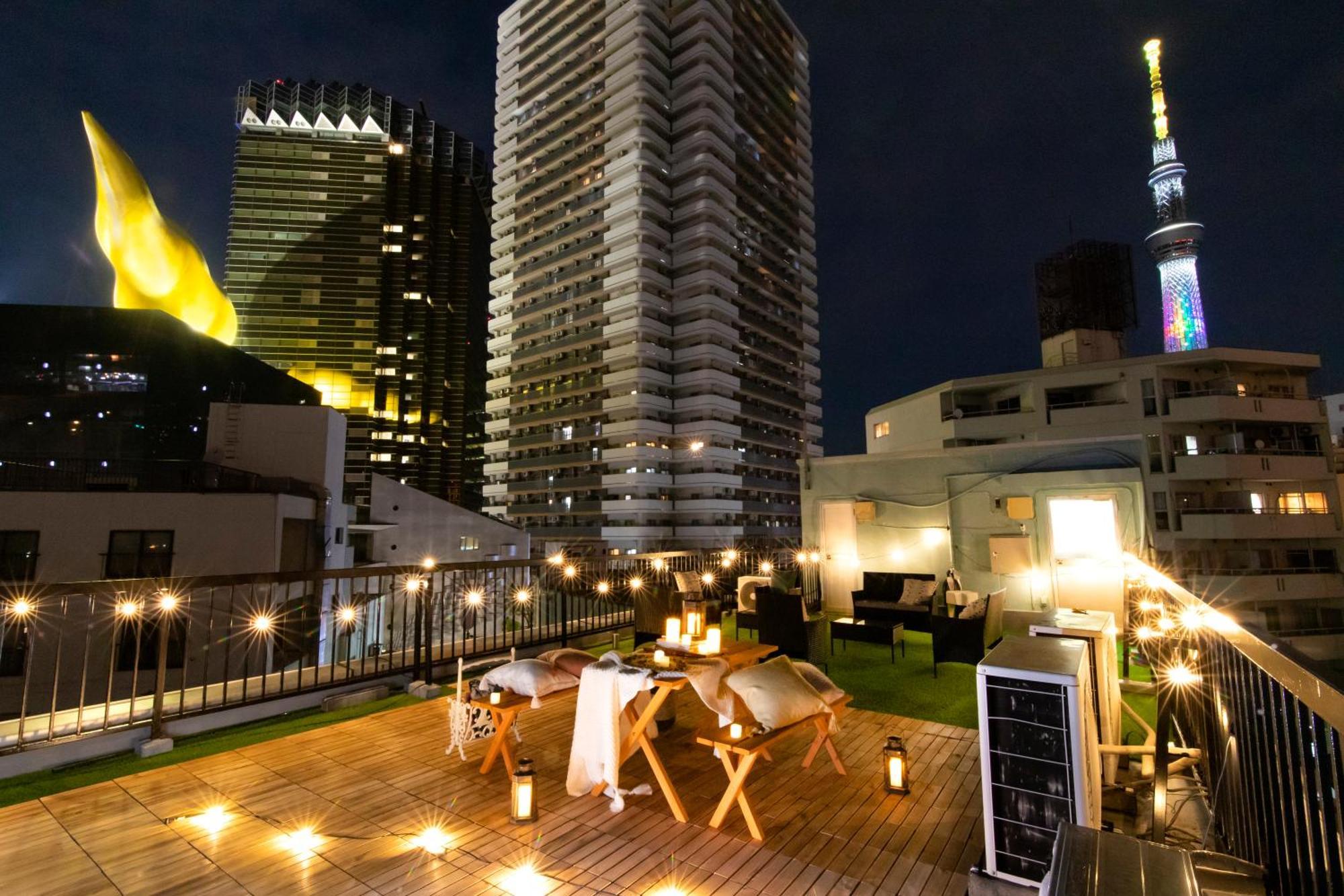【5/24New Open】浅草徒歩3分/Max9名/無料駐車場/渋谷直通 Apartment Tokyo Luaran gambar